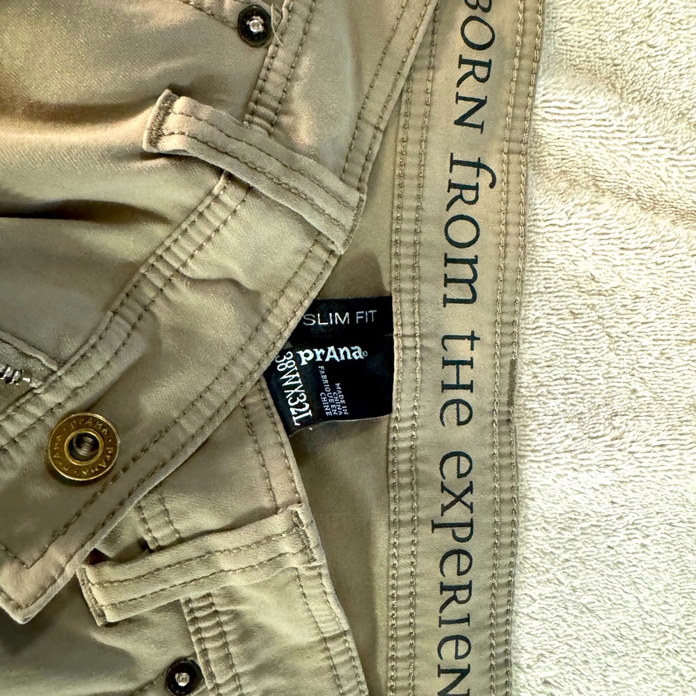 Prana Brion Pants 38x32 Light Brown